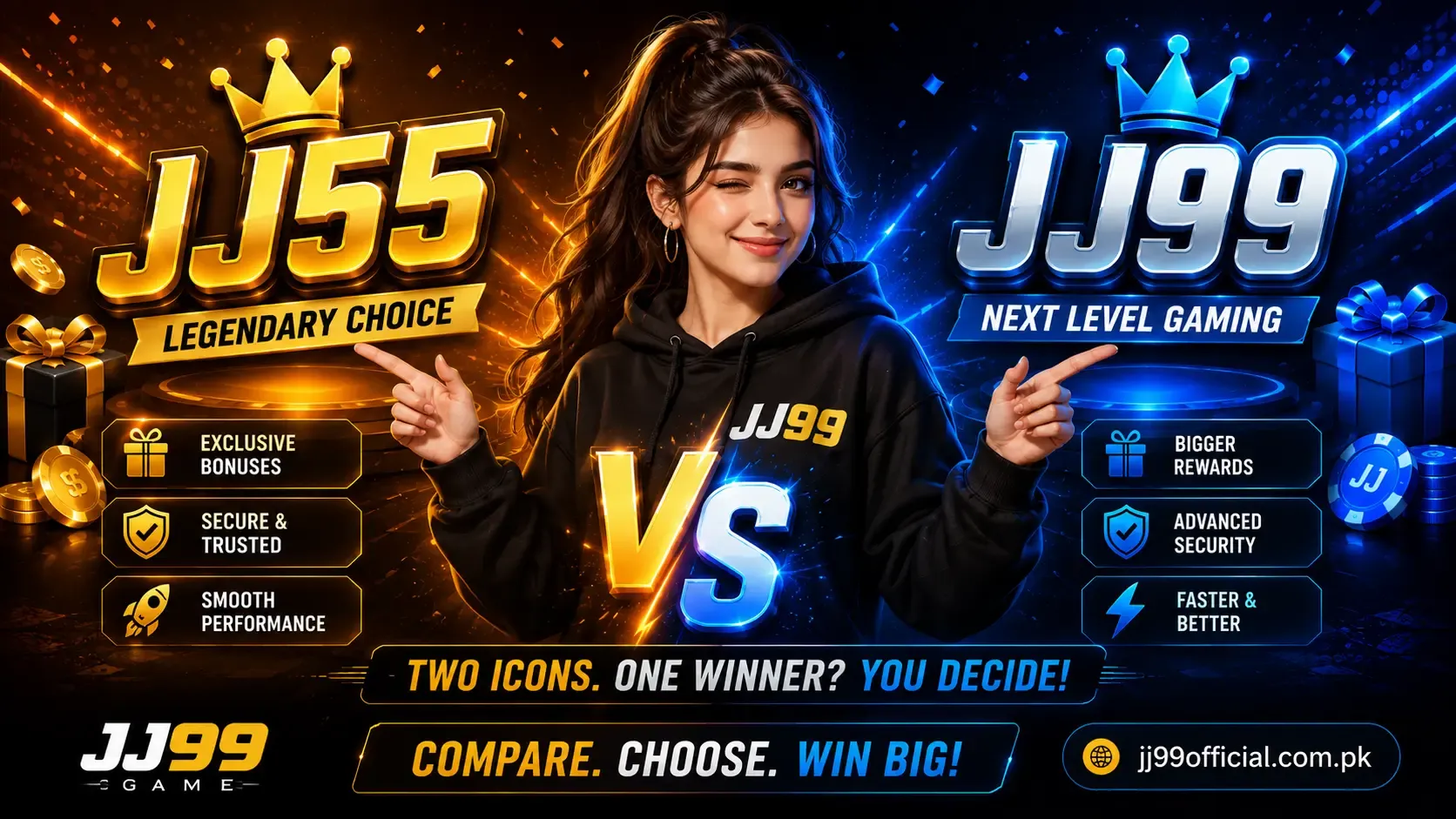 JJ55 Game vs JJ99 Game