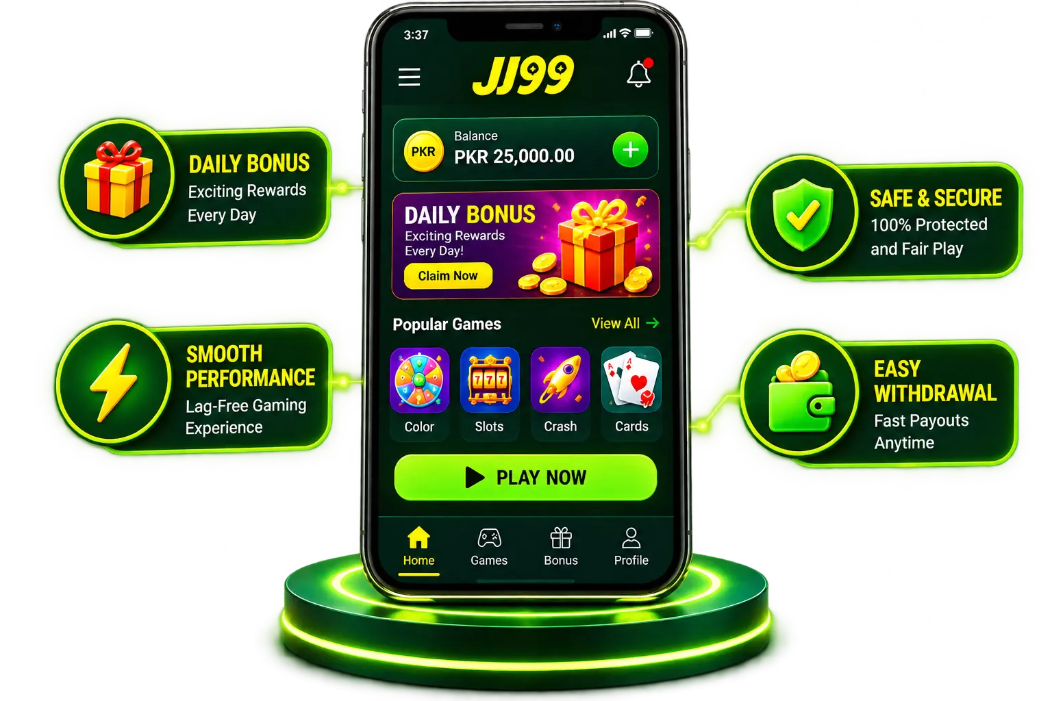 JJ99 Game mobile app preview